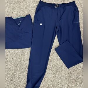 Navy Blue Men’s 2 piece scrub set